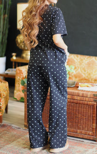 Girl Next Door Polka Dot Pants + Black
