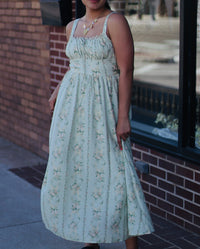 Garden Corset Midi Dress