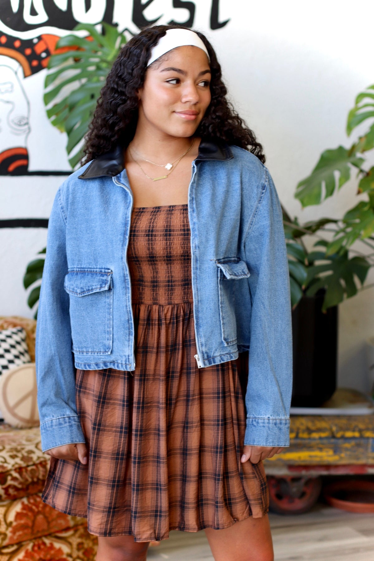 90s Cropped Denim Jacket