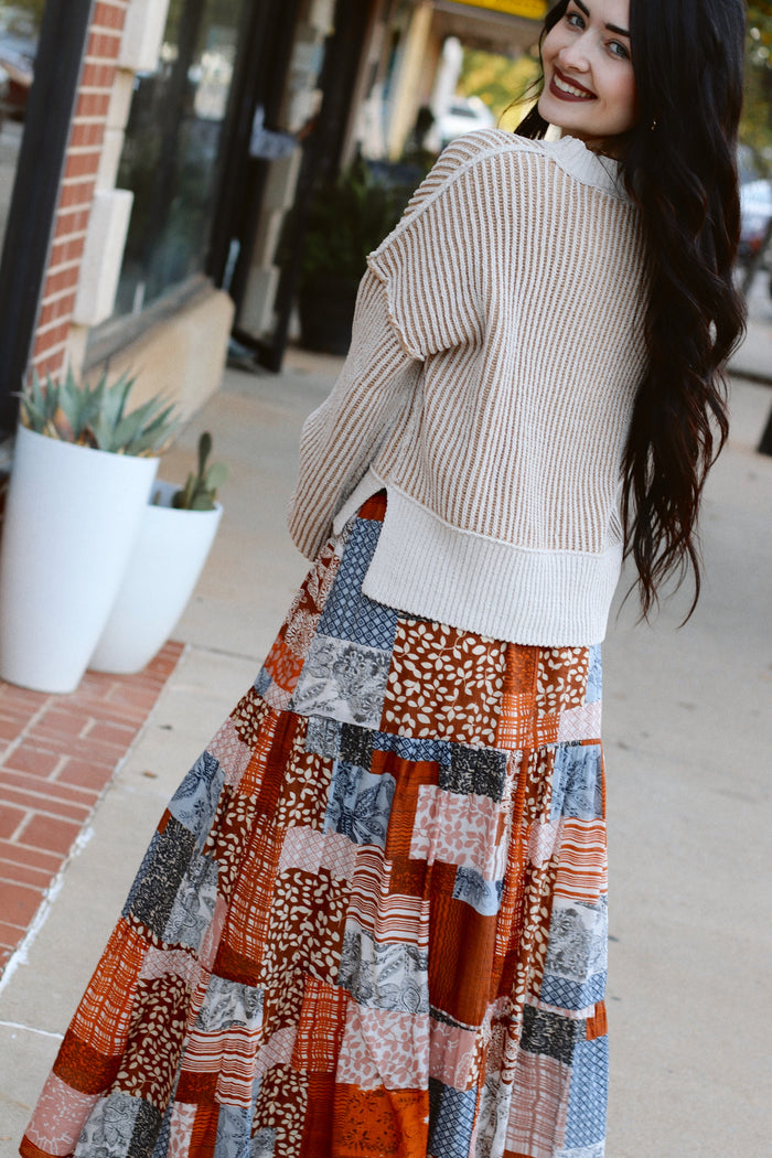 Mocha Striped Sweater