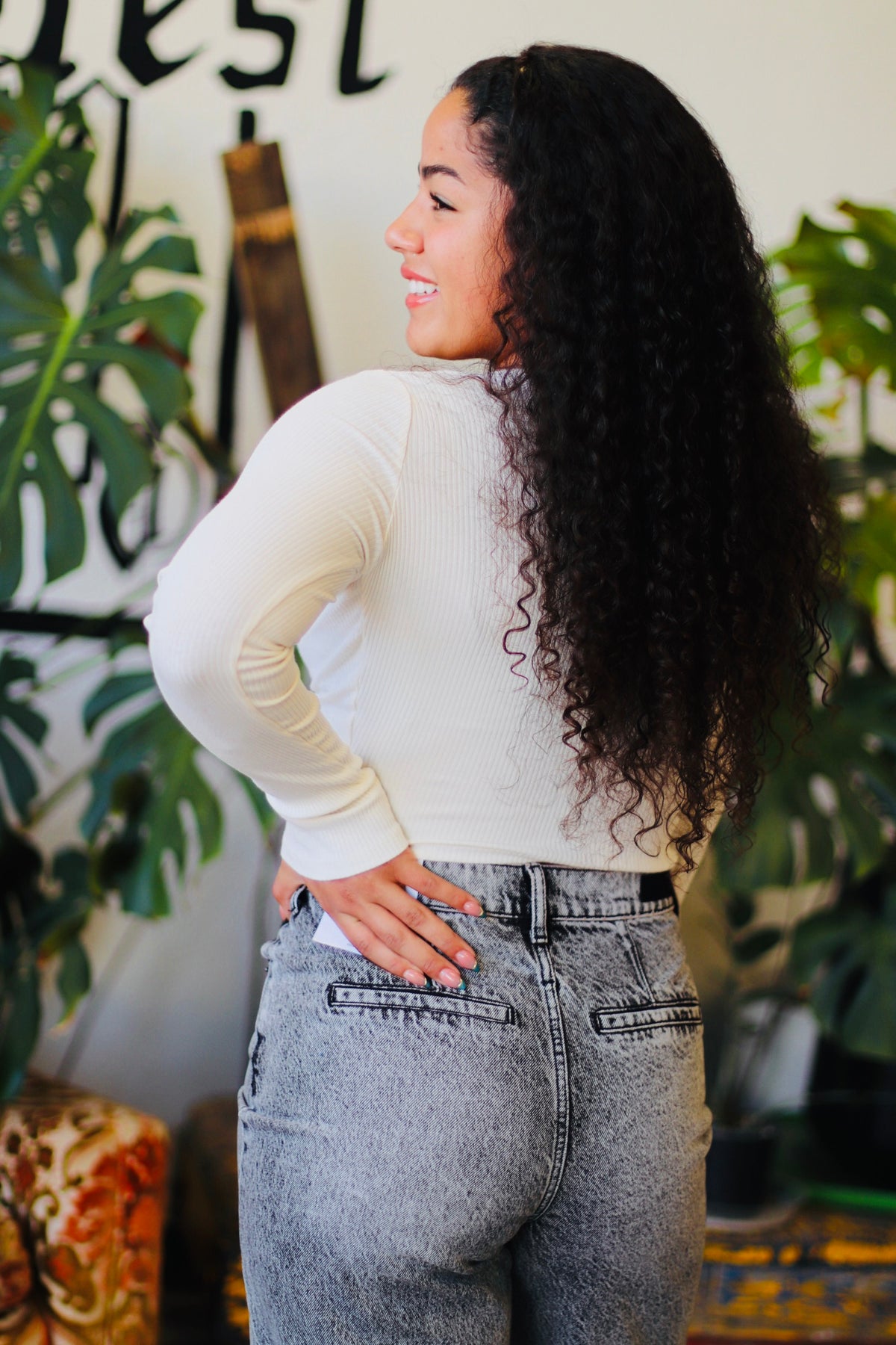 Heart Eyes Basic Crop + Cream