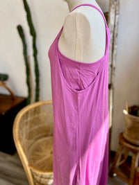 *Sleeveless Midi Dress in Orchid