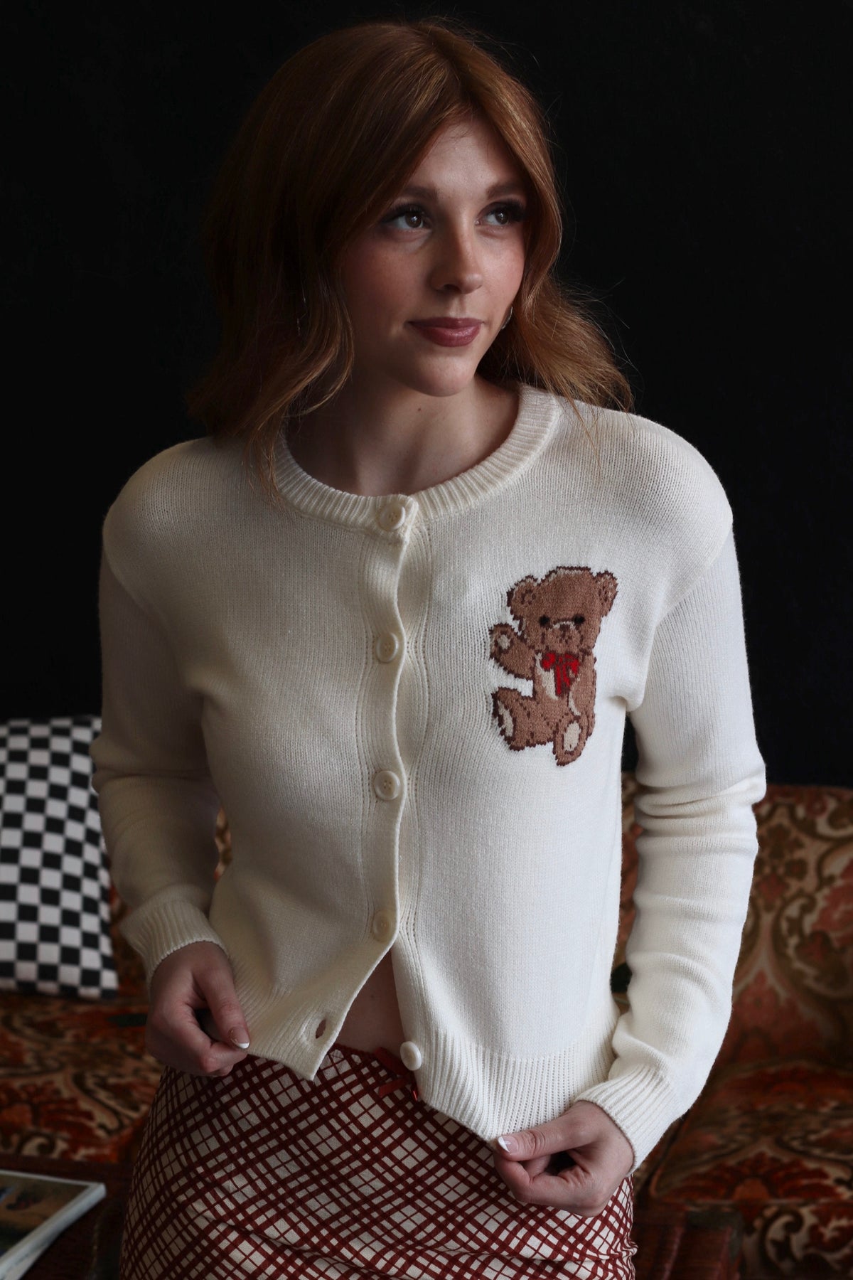 The Cutest Teddy Bear Cardigan