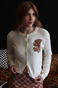 The Cutest Teddy Bear Cardigan