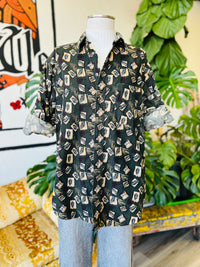 Vault | Corded Leaf Button Down Large