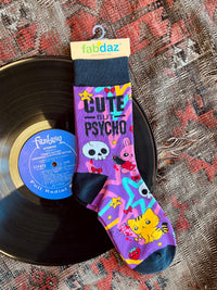 Cute but Psycho Crew Socks