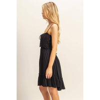 Flowy Mini Dress in Black