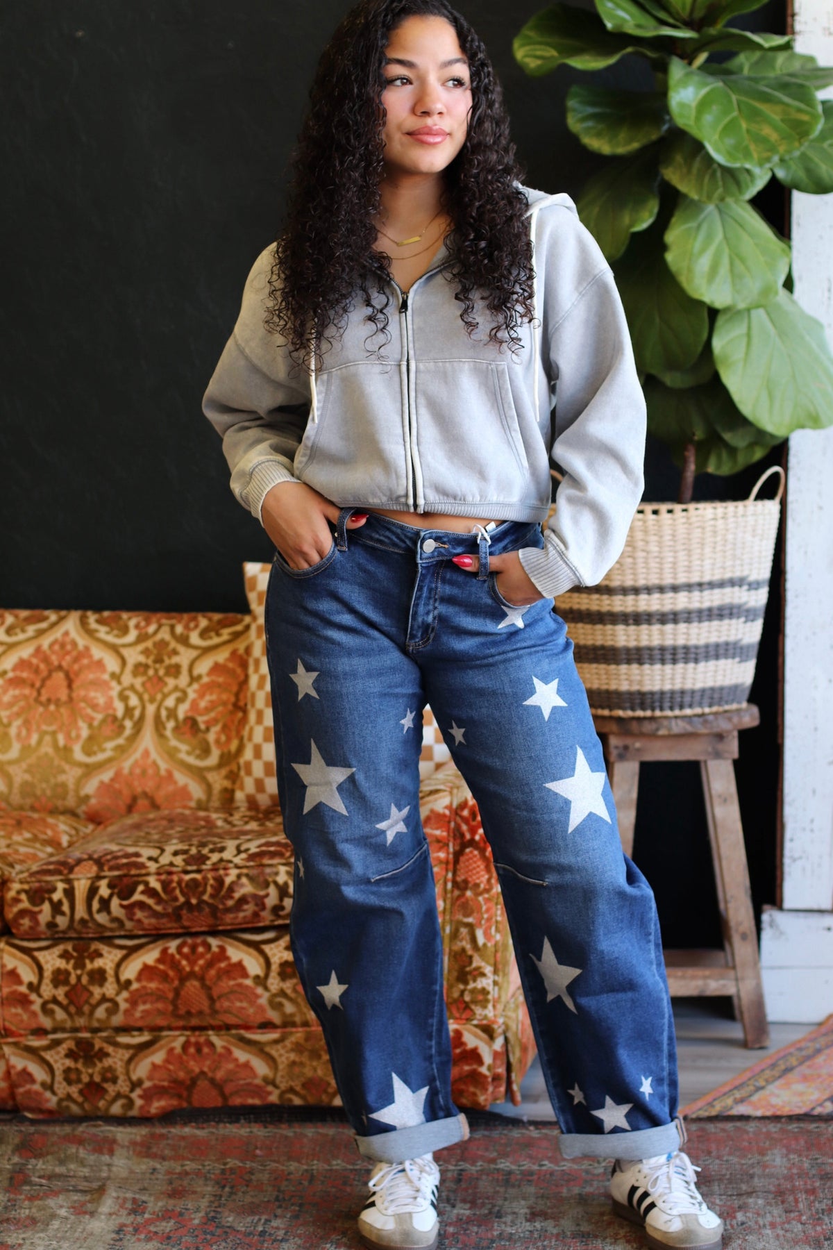 Star Girl Barrel Jeans
