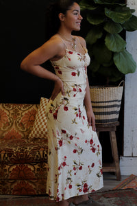 Feelin' Floral Front Tie Midi Dress