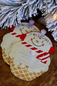 Candy Cane Sundae Christmas Holiday Brightening Facial Mask
