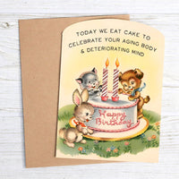 Today We Eat Cake Birthday Card