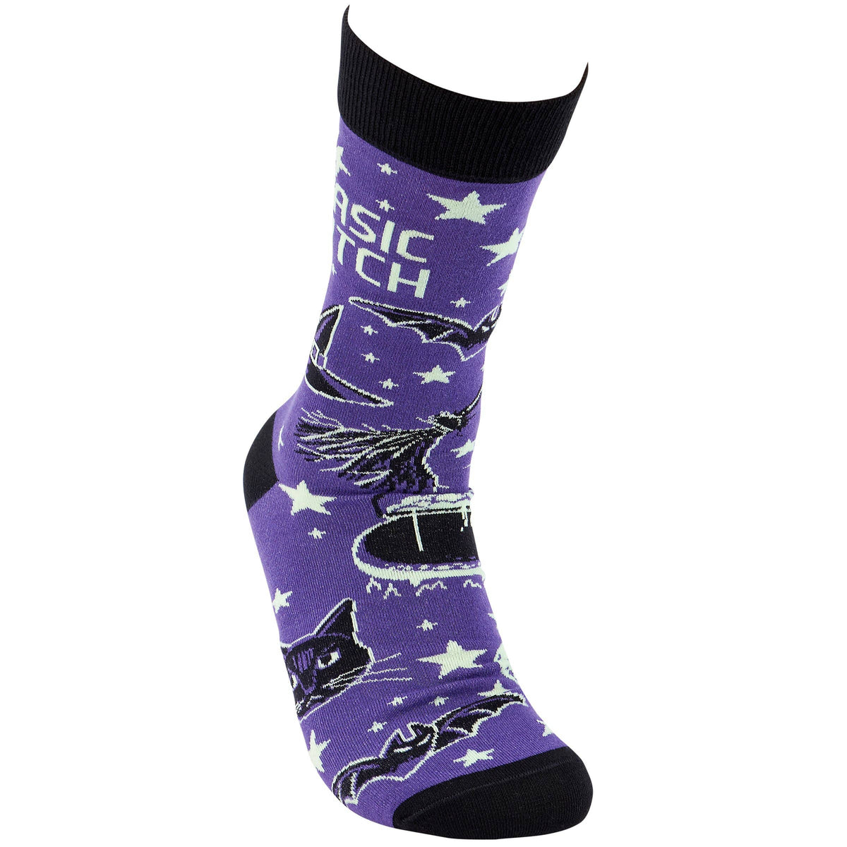 Purple Basic Witch Socks