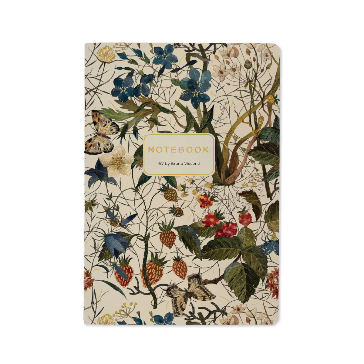 A5 Notebook Forest Flowers on White