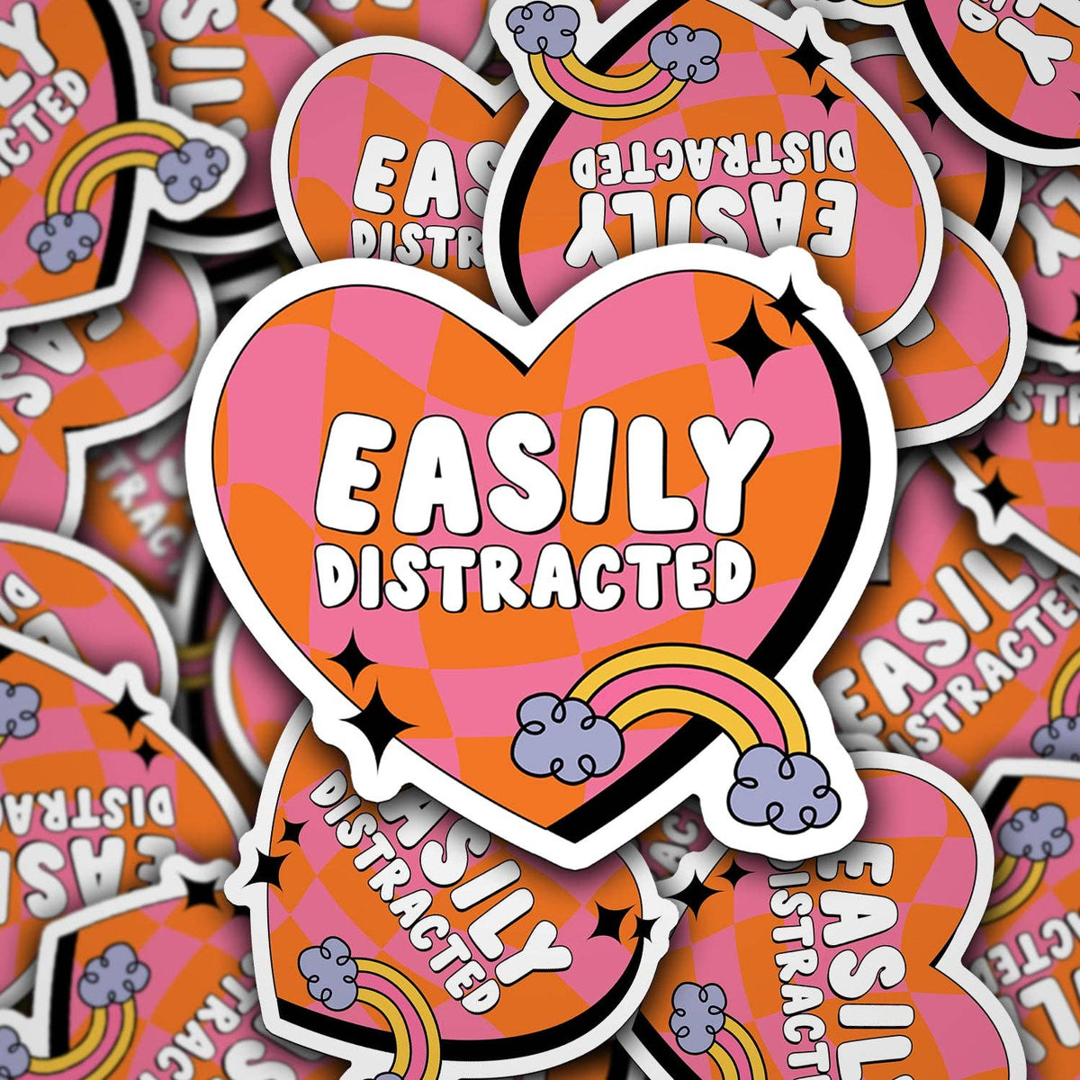 Easily Distracted Sticker