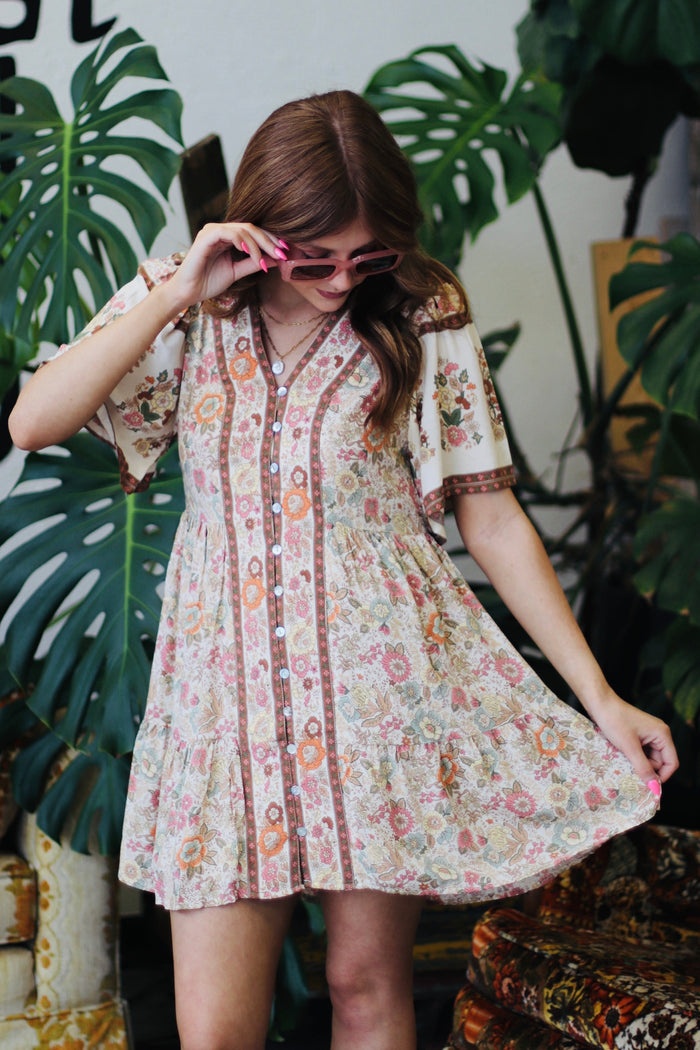 Woodstock Woven Mini Dress