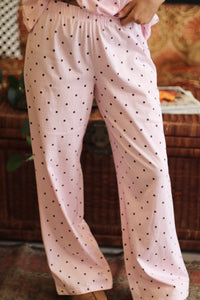 Girl Next Door Polka Dot Pants + Pink