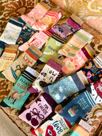 Booked & Busy Crew Socks