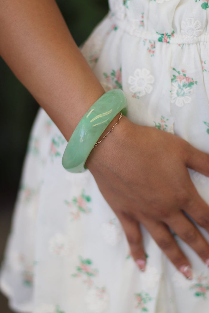Funky & Chunky Jade Bangle