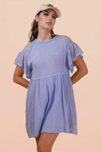 Cornflower Blue Mini Dress