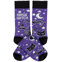 Purple Basic Witch Socks
