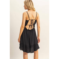 Flowy Mini Dress in Black