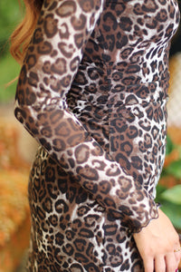 Carley Leopard Mini Dress