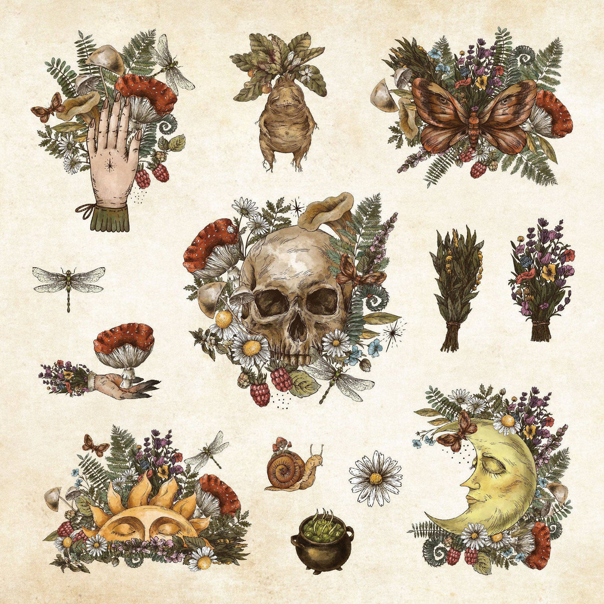 Mystical Ephemera! Vintage Sticker Book