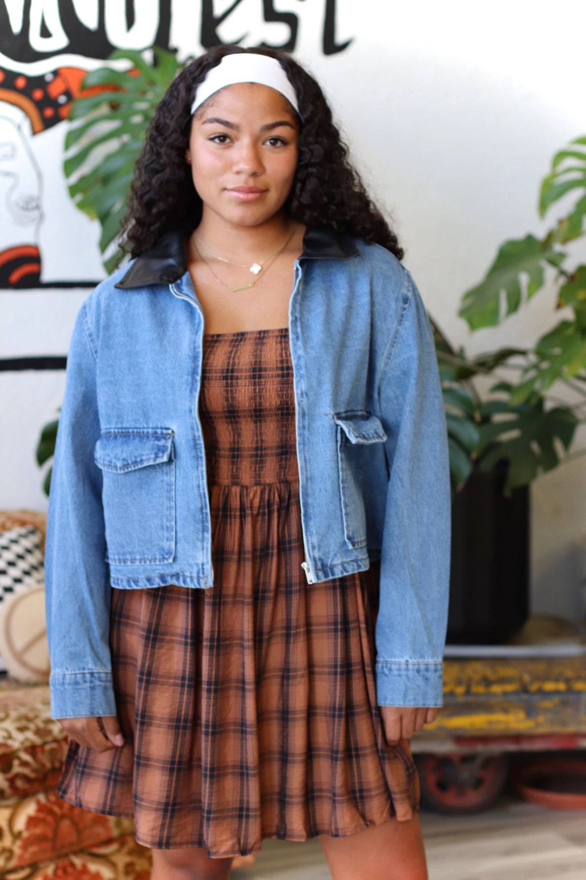 90s Cropped Denim Jacket