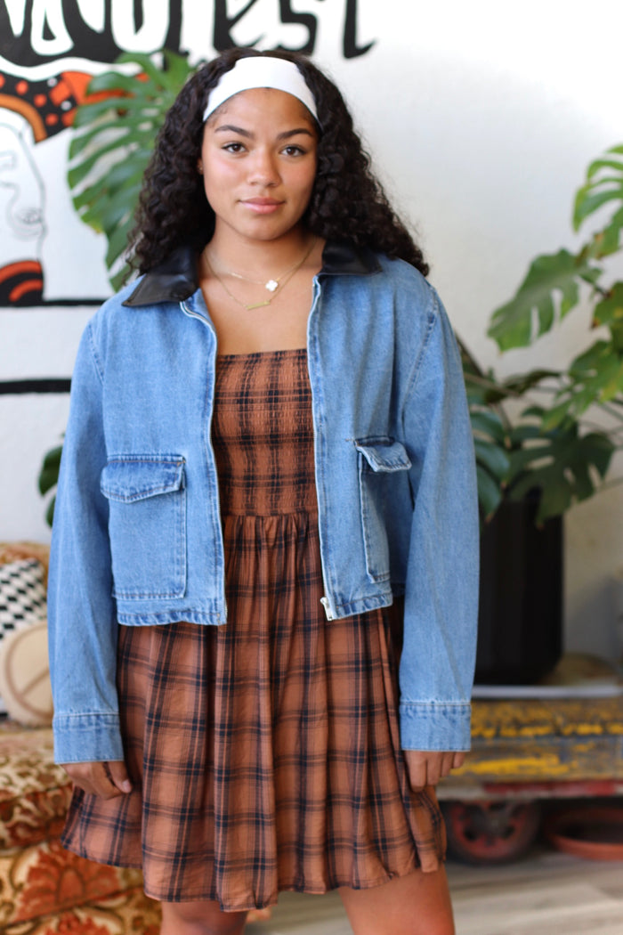 90s Cropped Denim Jacket