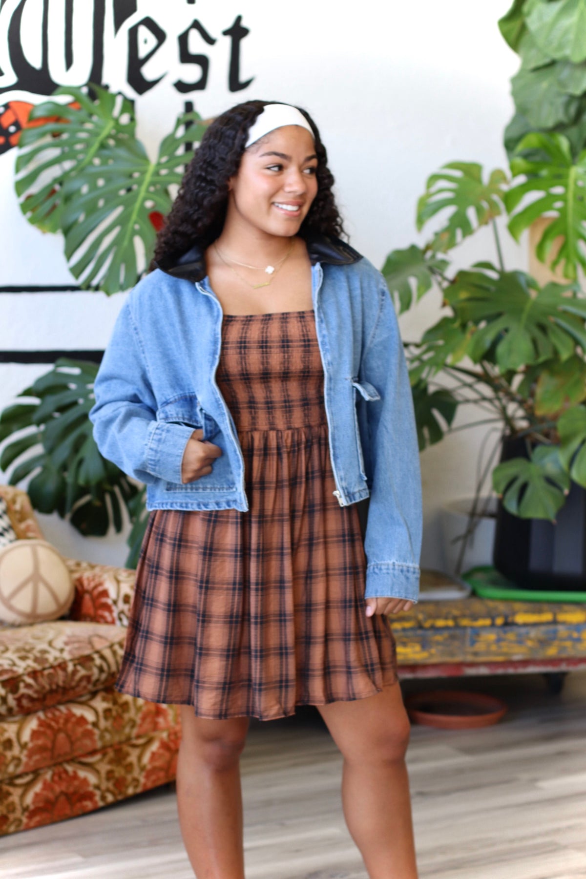 Harvest Time Dress + Brown