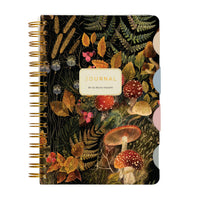 Spiral Art Journal Forest Mushrooms