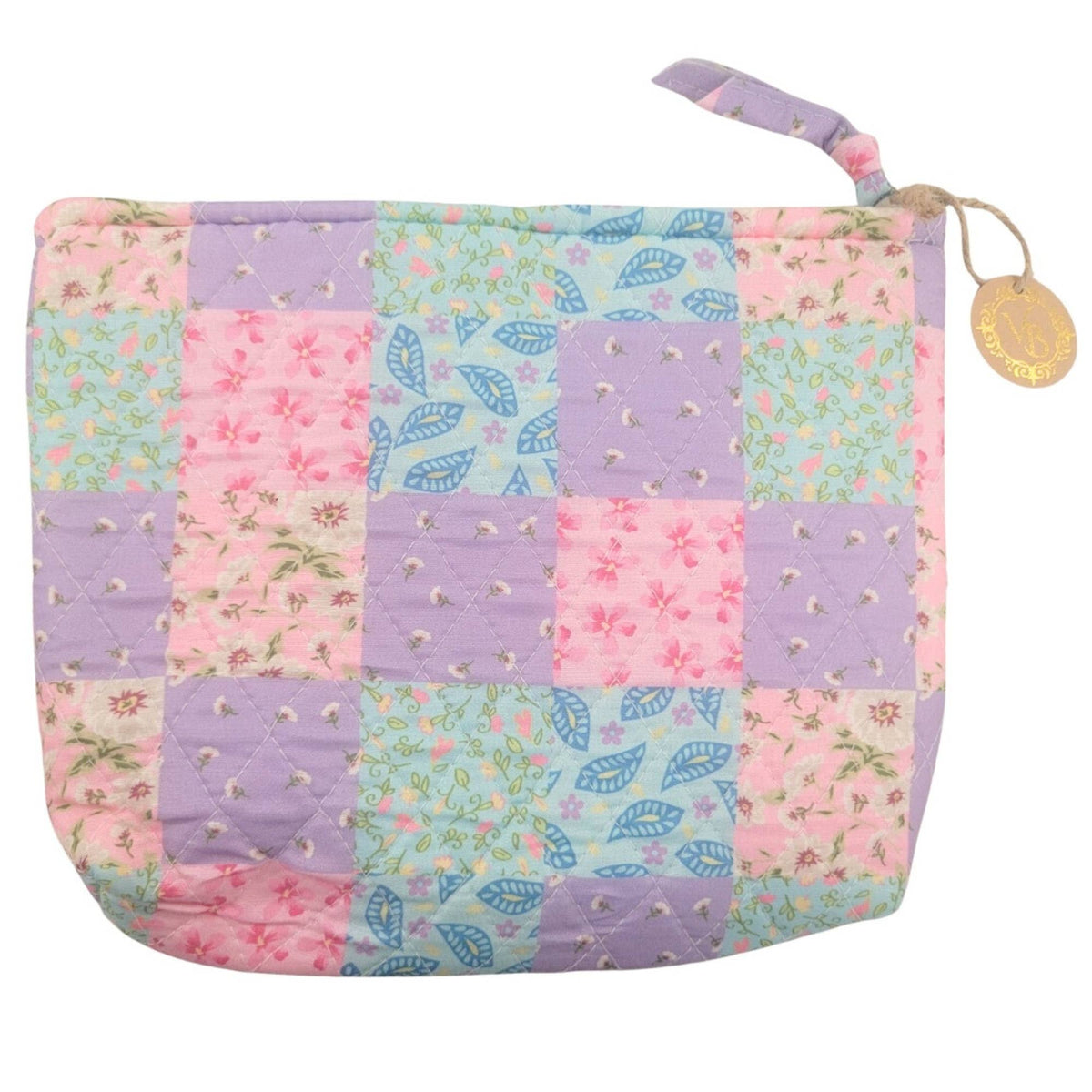 "Spring Garden" Quilted Cosmetic Bag