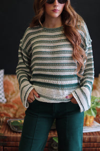 Summer To Fall Crochet Sweater + Pine