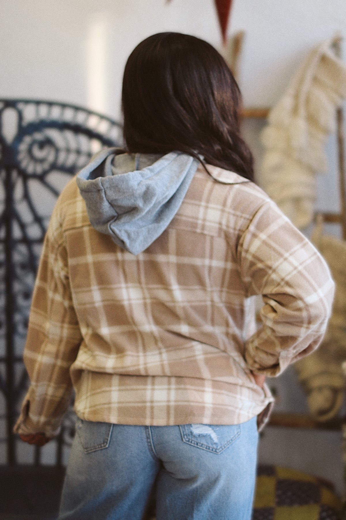 Plaid Hooded Shacket + Mocha | BF '25