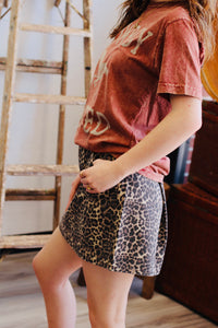 Mineral Wash Cowboy Tee + Wine