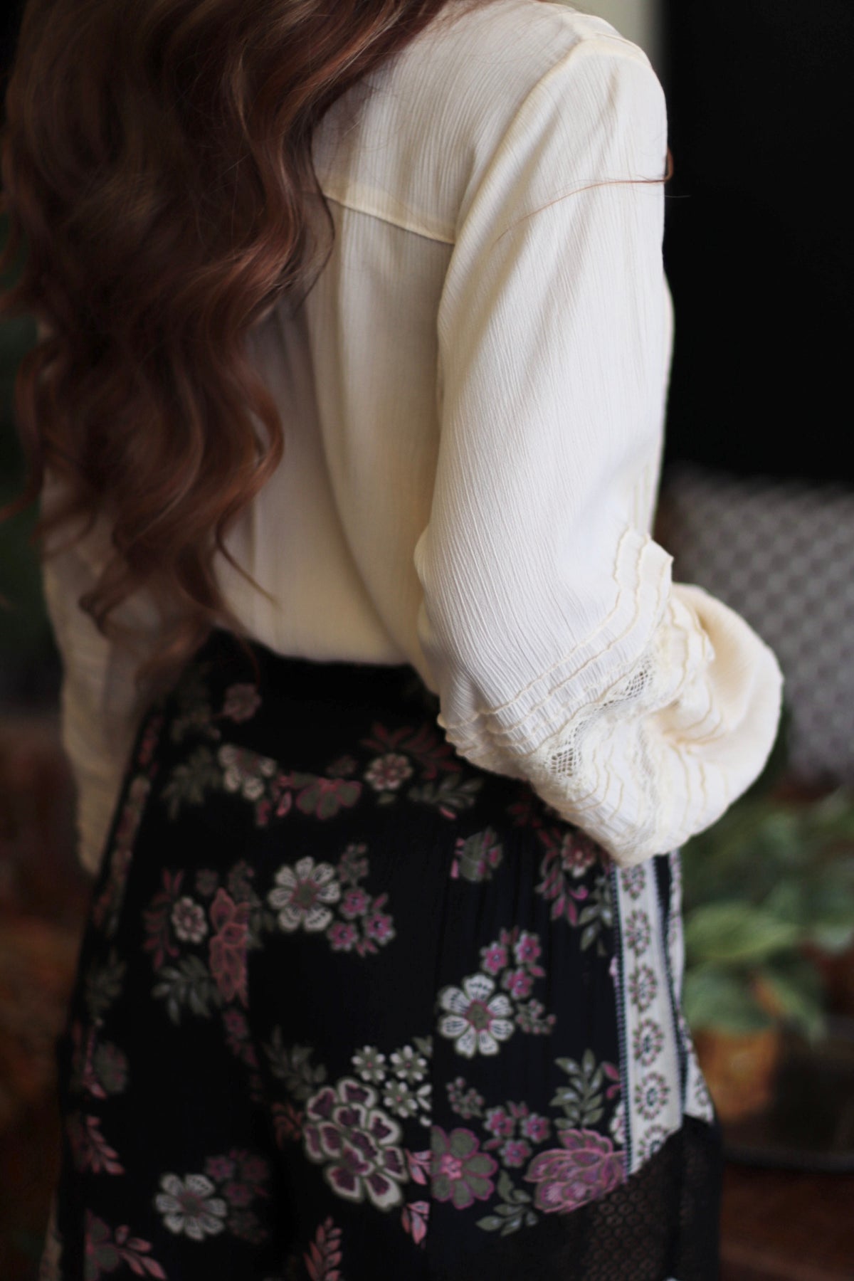 Lillie Cottagecore Button Down Prairie Blouse