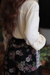 Lillie Cottagecore Button Down Prairie Blouse