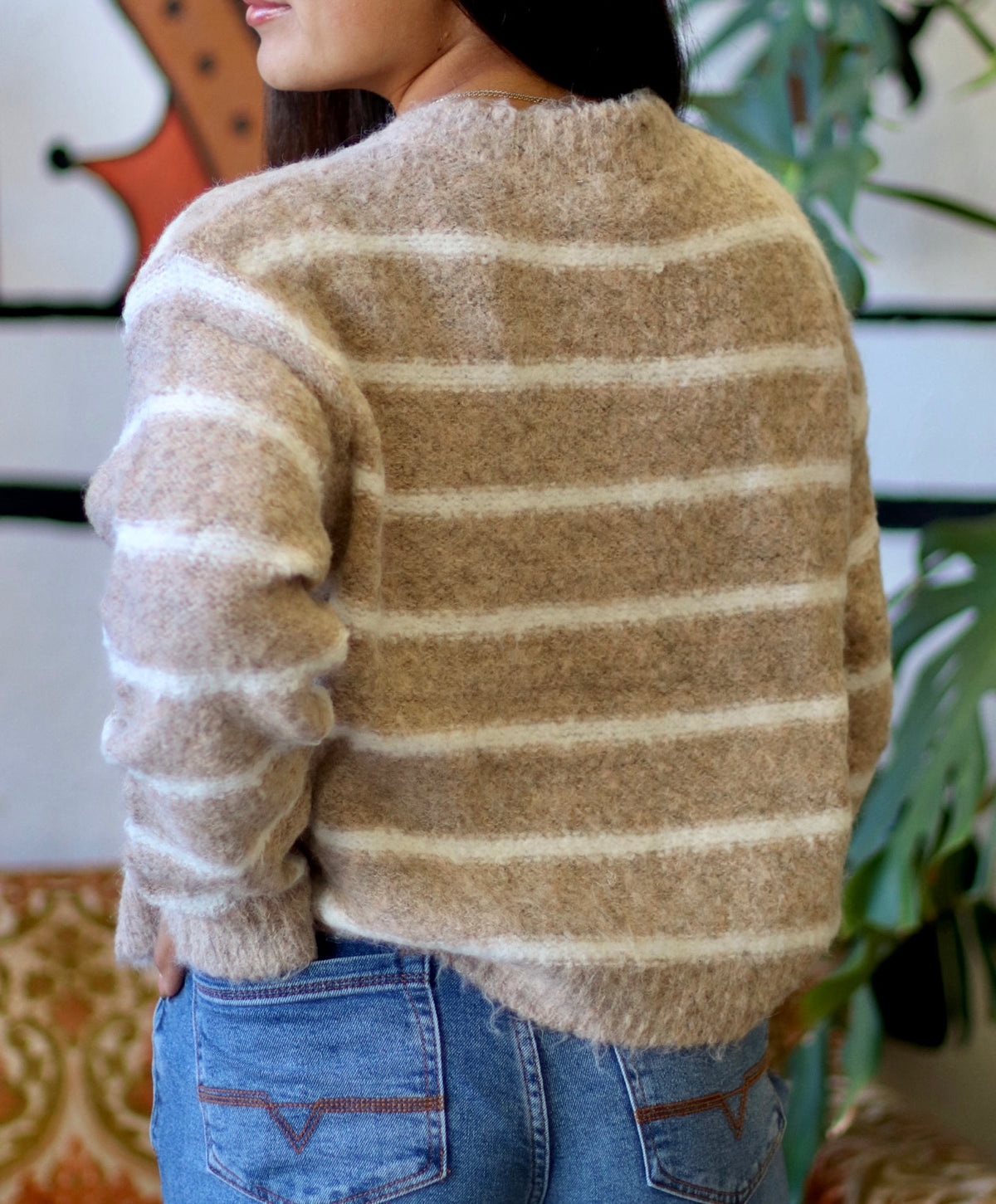 Cozy Striped Button Down Cardi