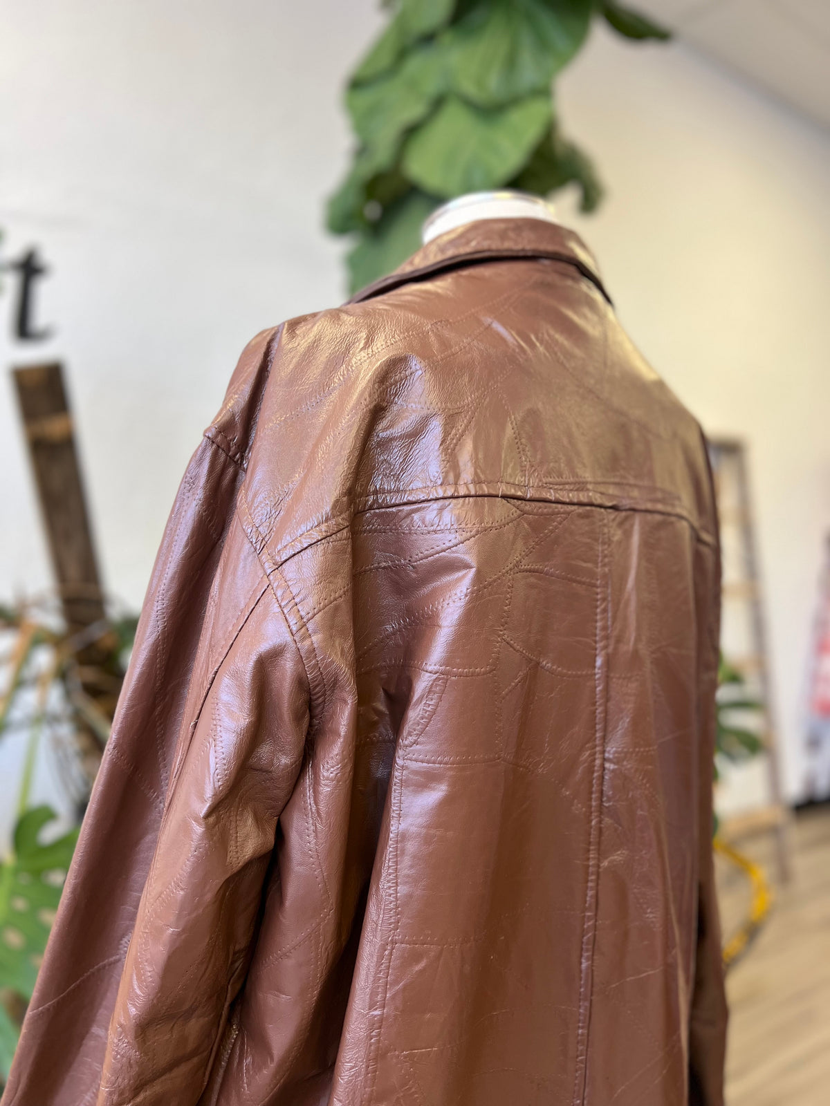 Vault | Brown Leather Jacket XL