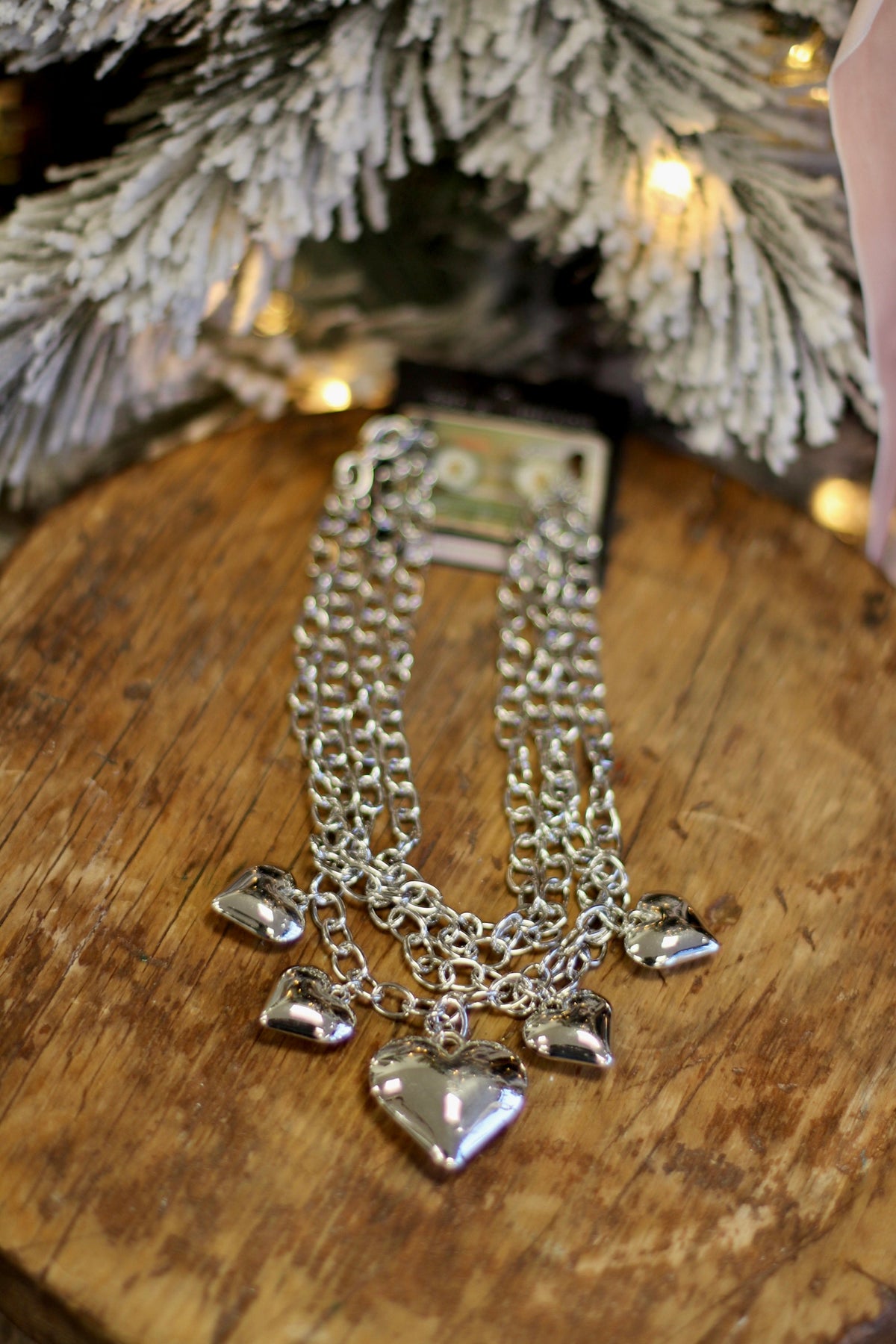 Chunky Heart Charm Necklace