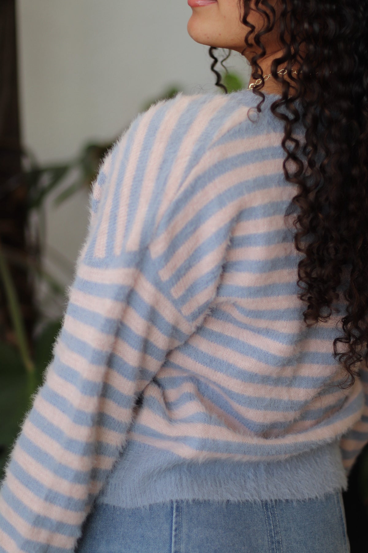 Twila Striped Blue Cardigan