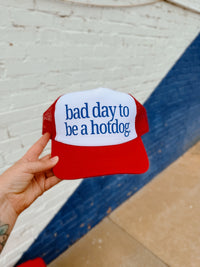 580 Trucker Hat +Hotdog Red
