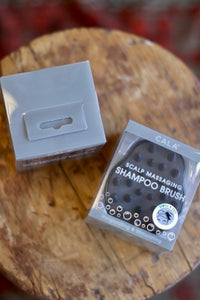 Black Scalp Massaging Shampoo Brush