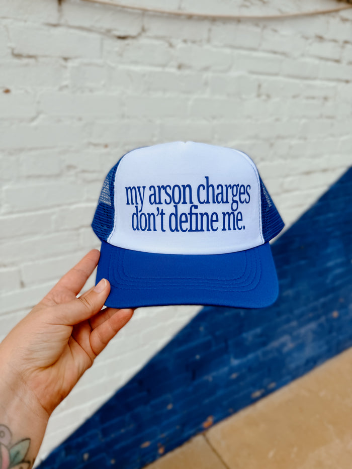 580 Trucker Hat + Blue Arson