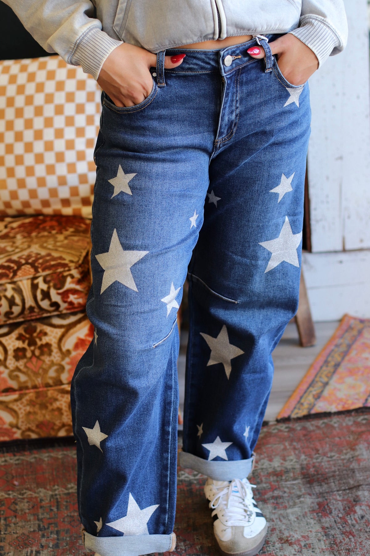 Star Girl Barrel Jeans