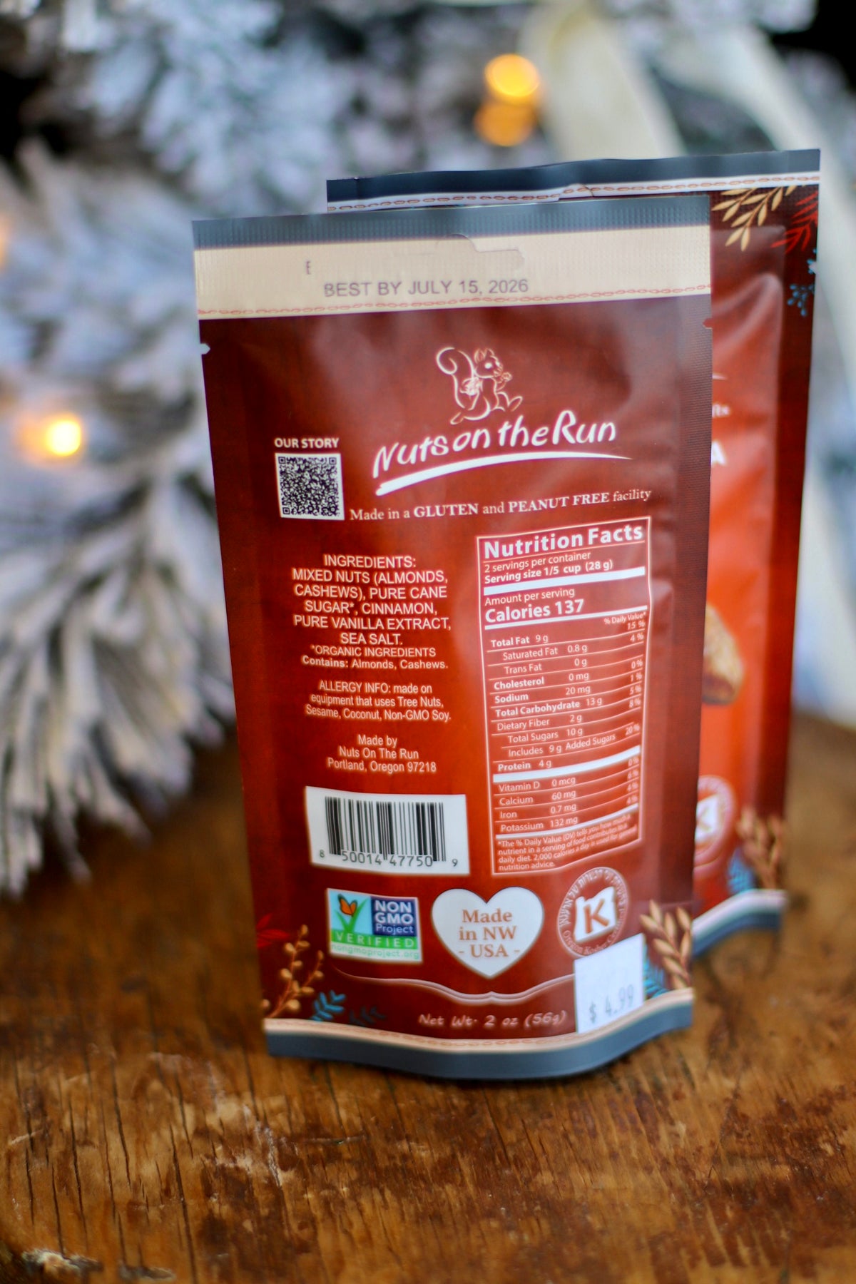 Cinnamon Vanilla Glazed Nuts