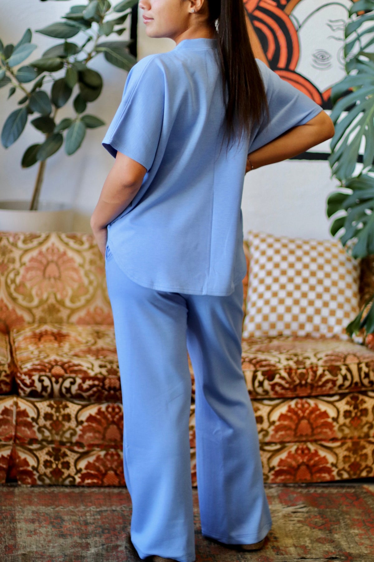 Scuba Two Piece Lounge Set + Light Blue