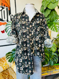 Vault | Corded Leaf Button Down Large