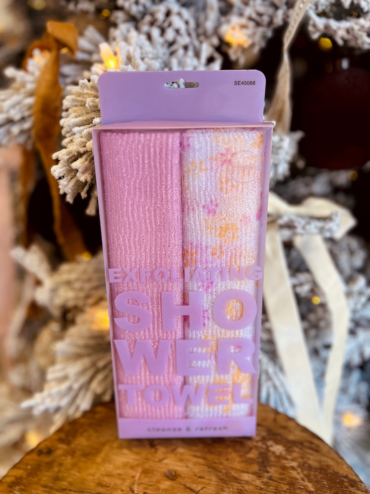 Exfoliating 2pcs Shower Towel Set