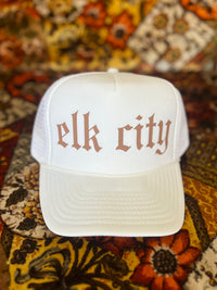 580 Trucker Hat + White/Brown Elk City